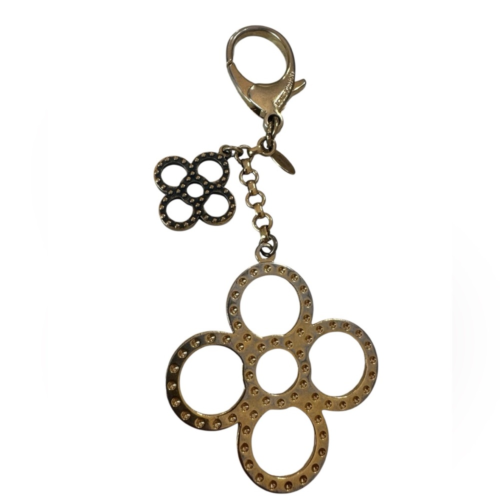 Louis Vuitton Monogram Flower Bijoux Sac Tapage Key Ring Charm with COA